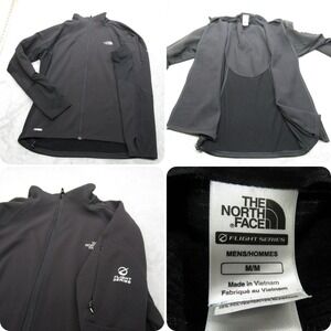 North Face Jacket Men Medium Black Flight Series Light Flex Performance Pack Run
